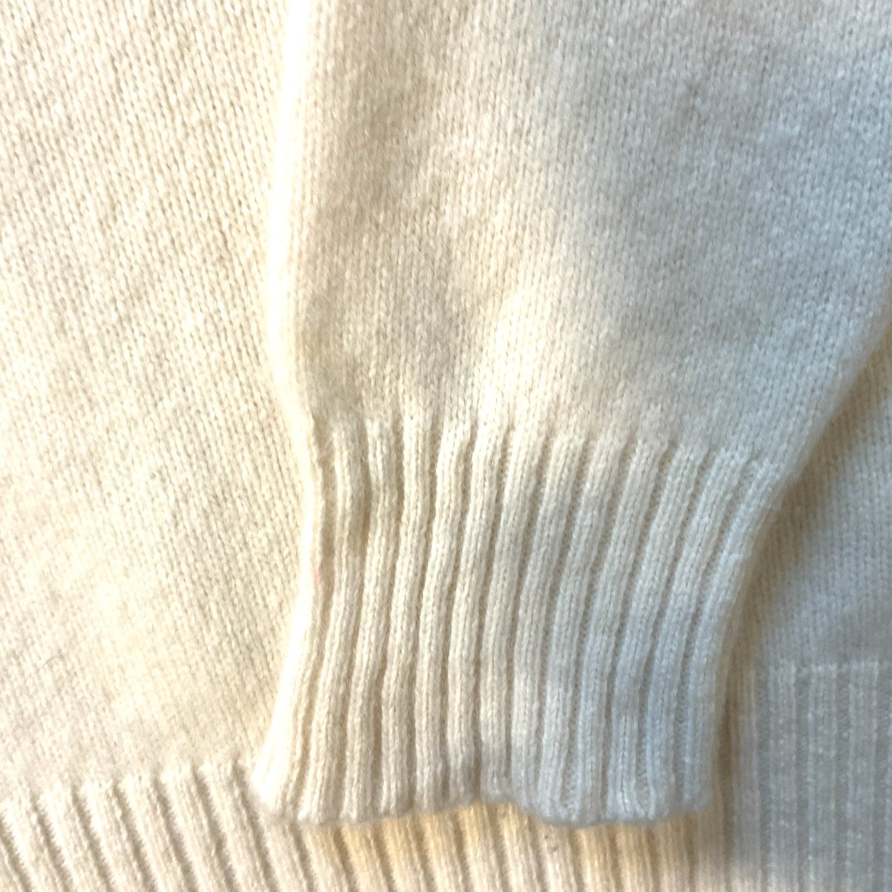 Men's Balmain Paris Oversized Ivory Cashmere Sweater, FR L