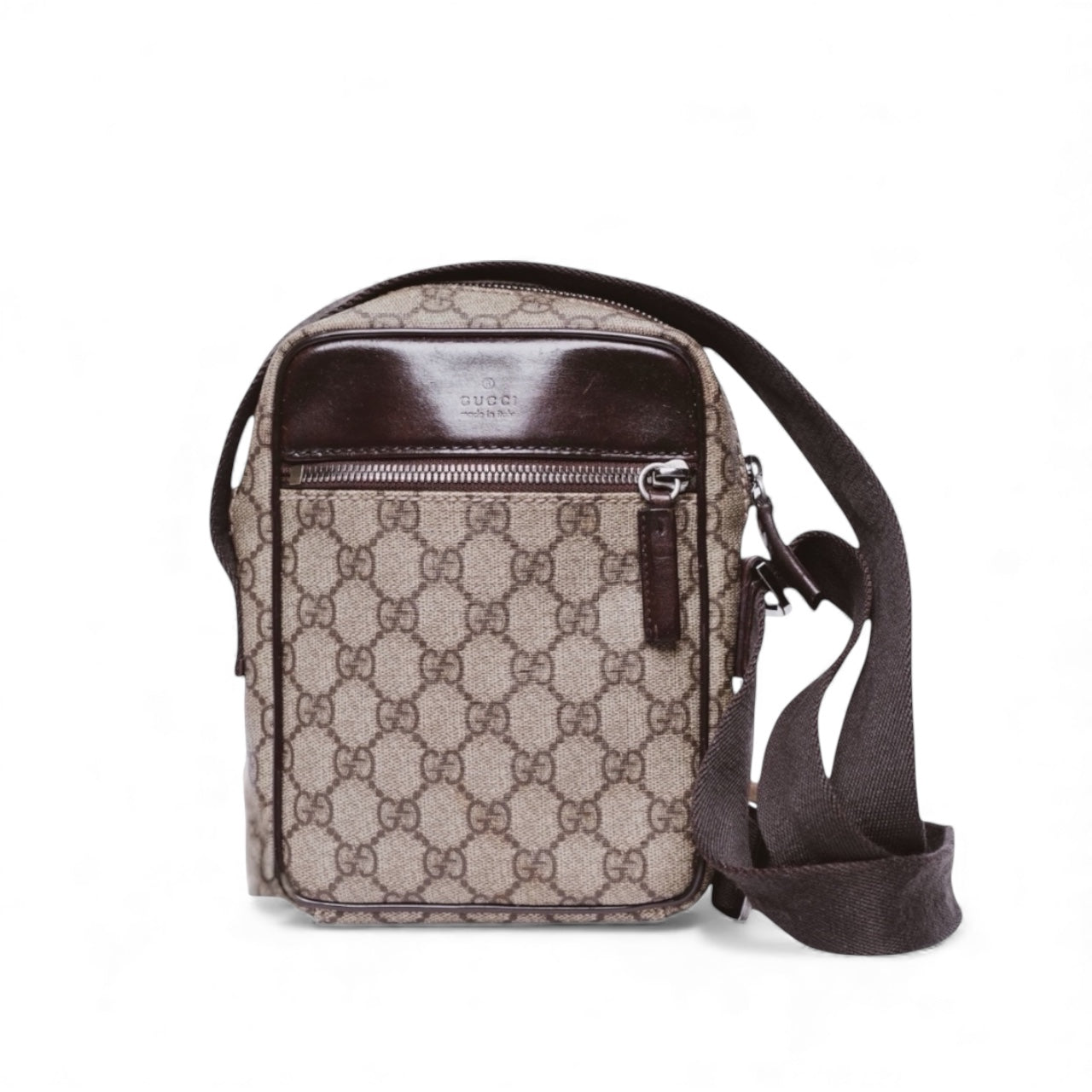 Authentic, Pre-owned, Unisex Gucci Supreme GG Monogram Crossbody Bag