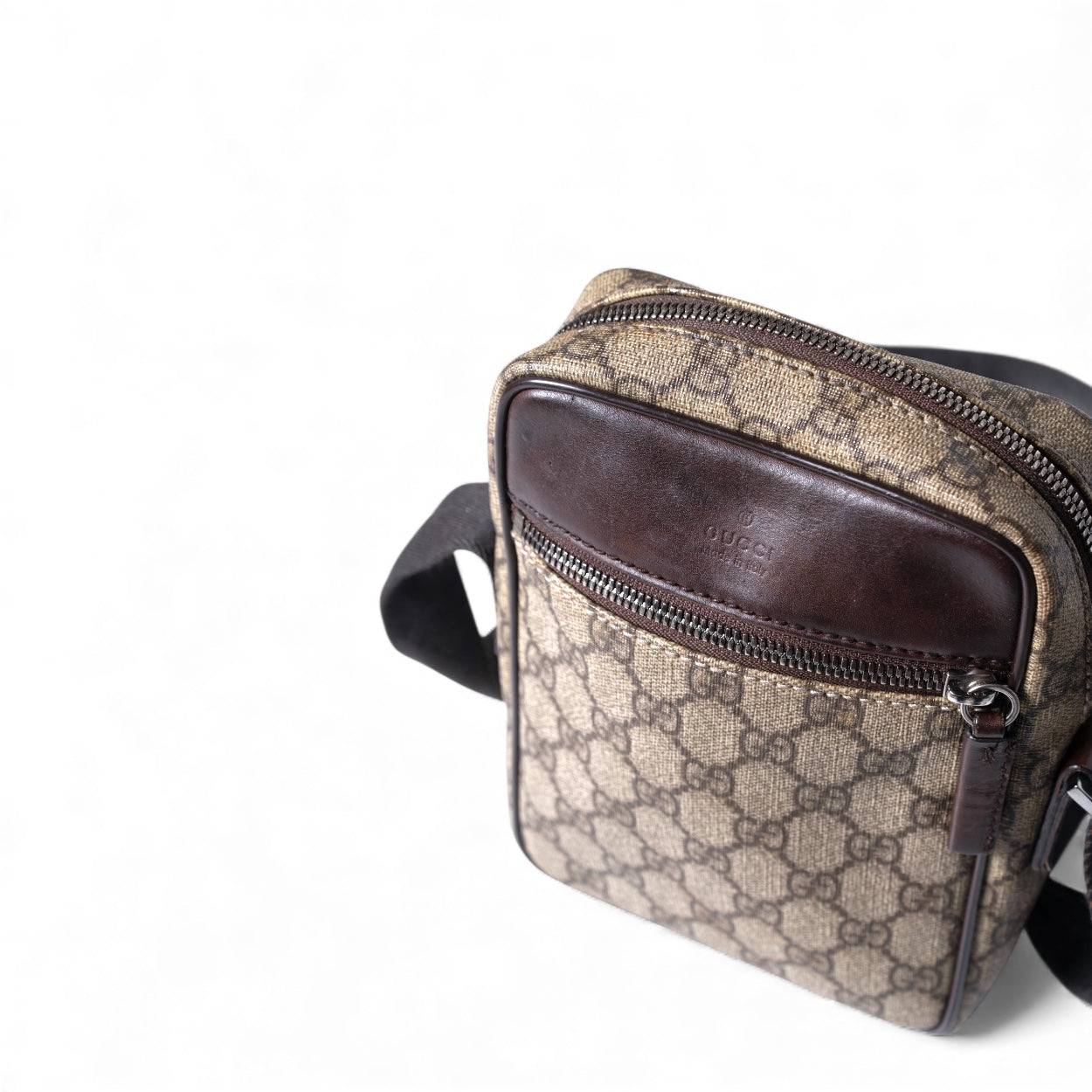 Authentic, Pre-owned, Unisex Gucci Supreme GG Monogram Crossbody Bag