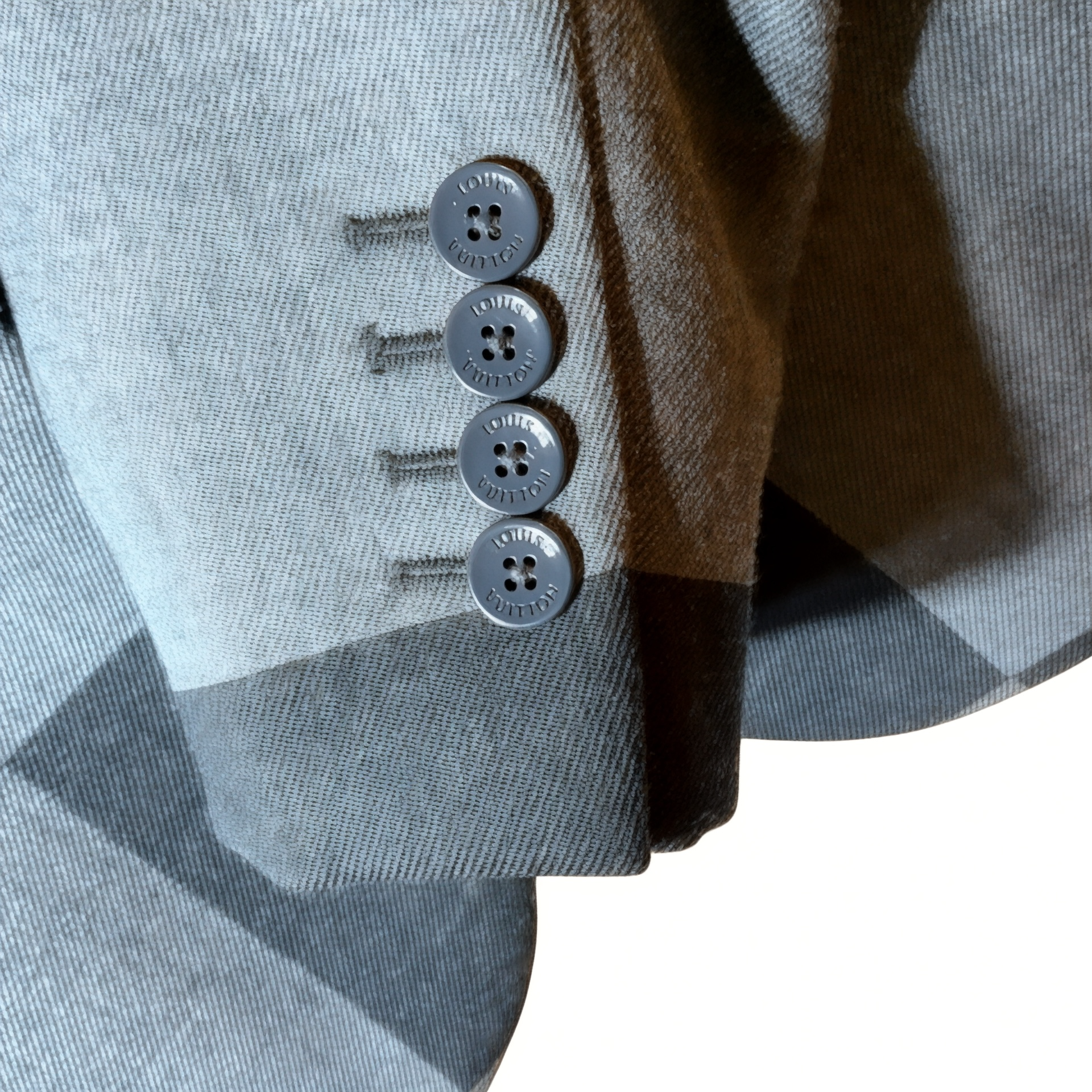 Louis Vuitton X Abloh X Nigo Damier Print Wool Blazer, FR 50