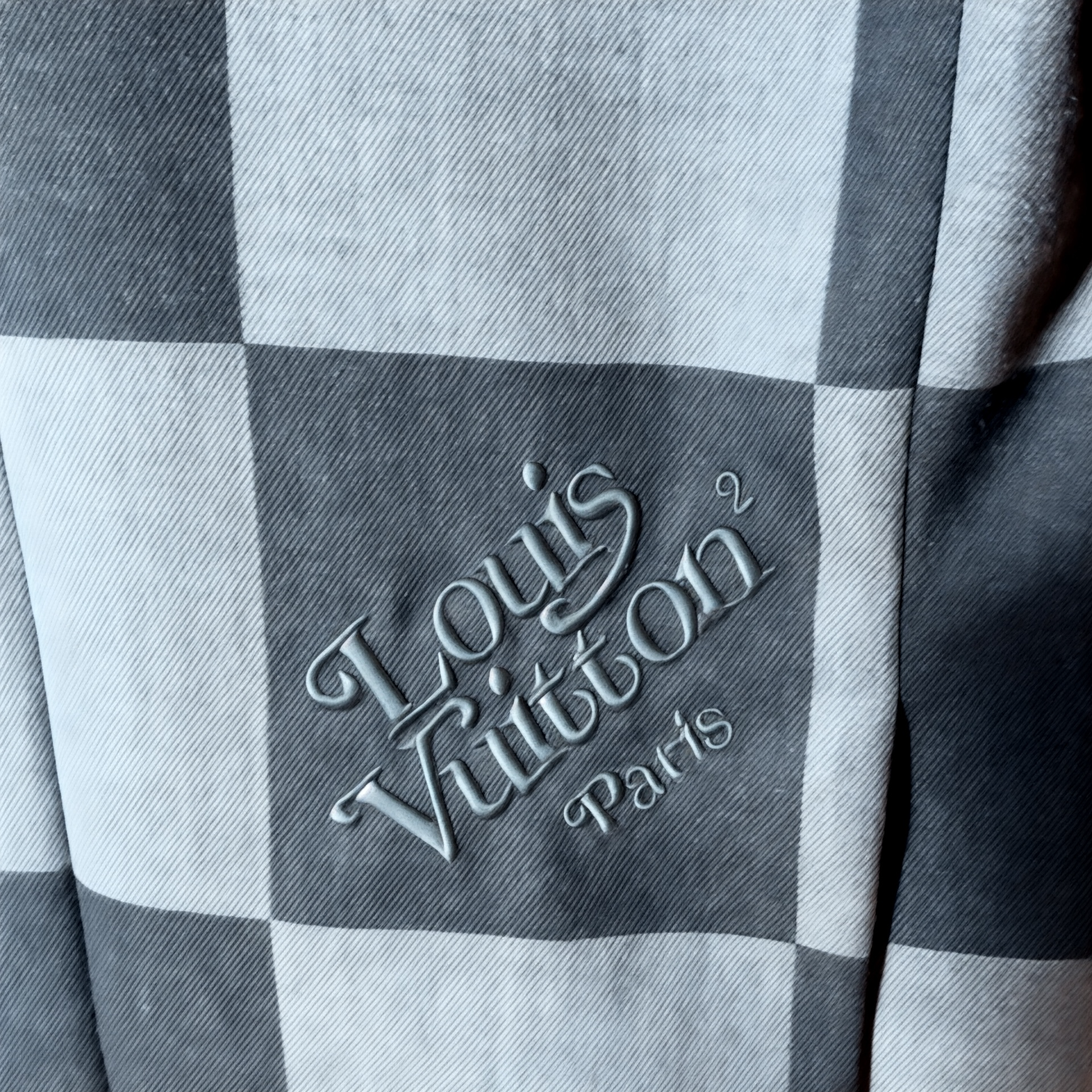 Louis Vuitton X Abloh X Nigo Damier Print Wool Blazer, FR 50