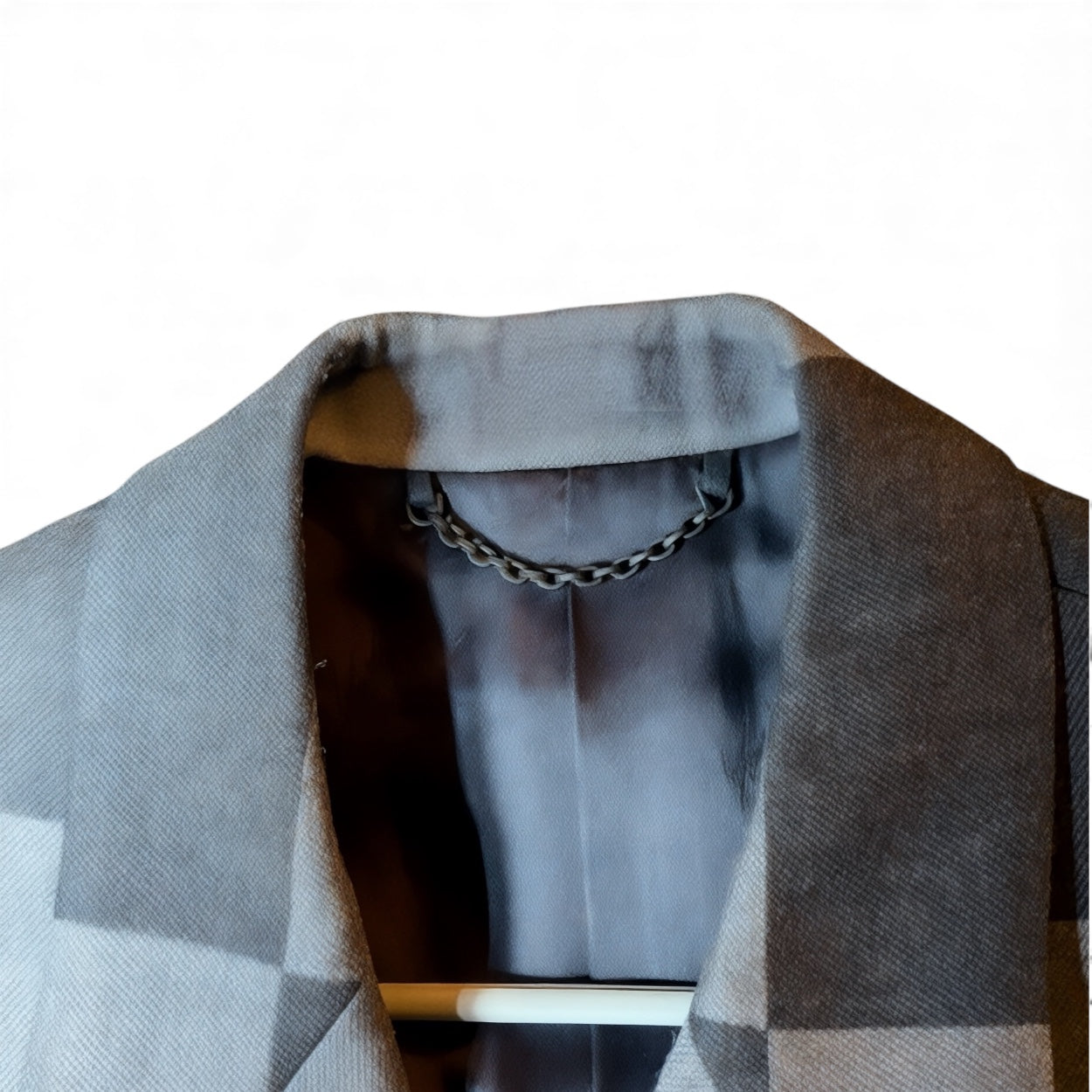 Louis Vuitton X Abloh X Nigo Damier Print Wool Blazer, FR 50