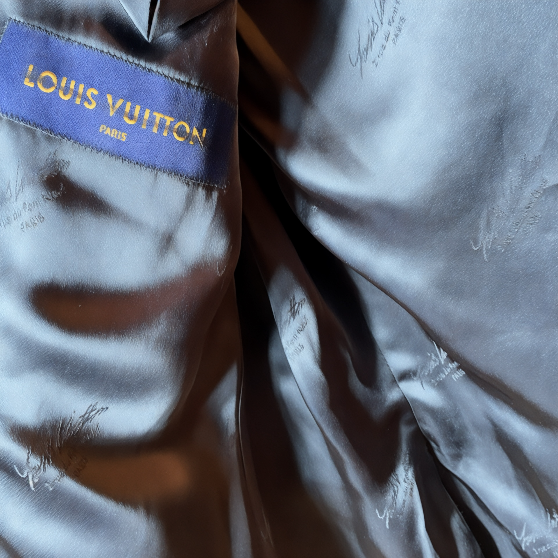 Louis Vuitton X Abloh X Nigo Damier Print Wool Blazer, FR 50