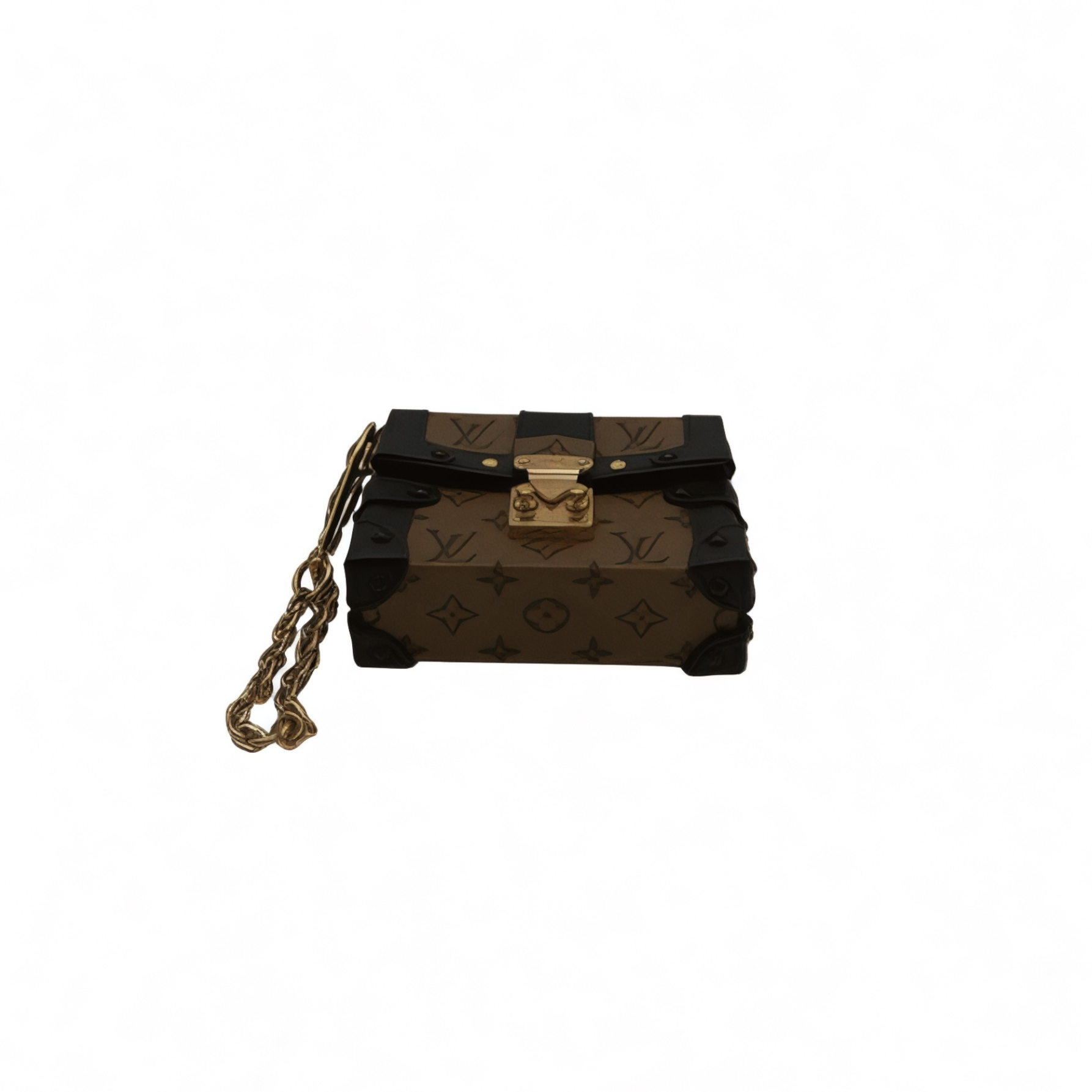 Authentic, Pre-owned Louis Vuitton Monogram Reverse  Essential Trunk/ Mini Bag
