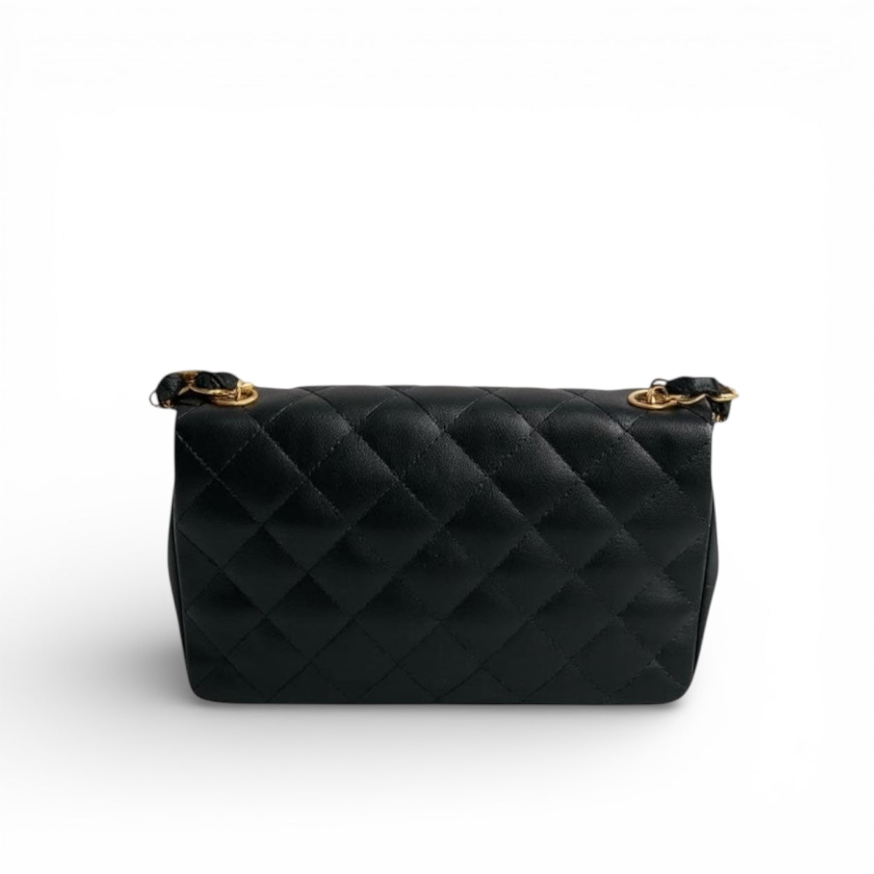 Bolso mini con solapa de satén vintage de Chanel