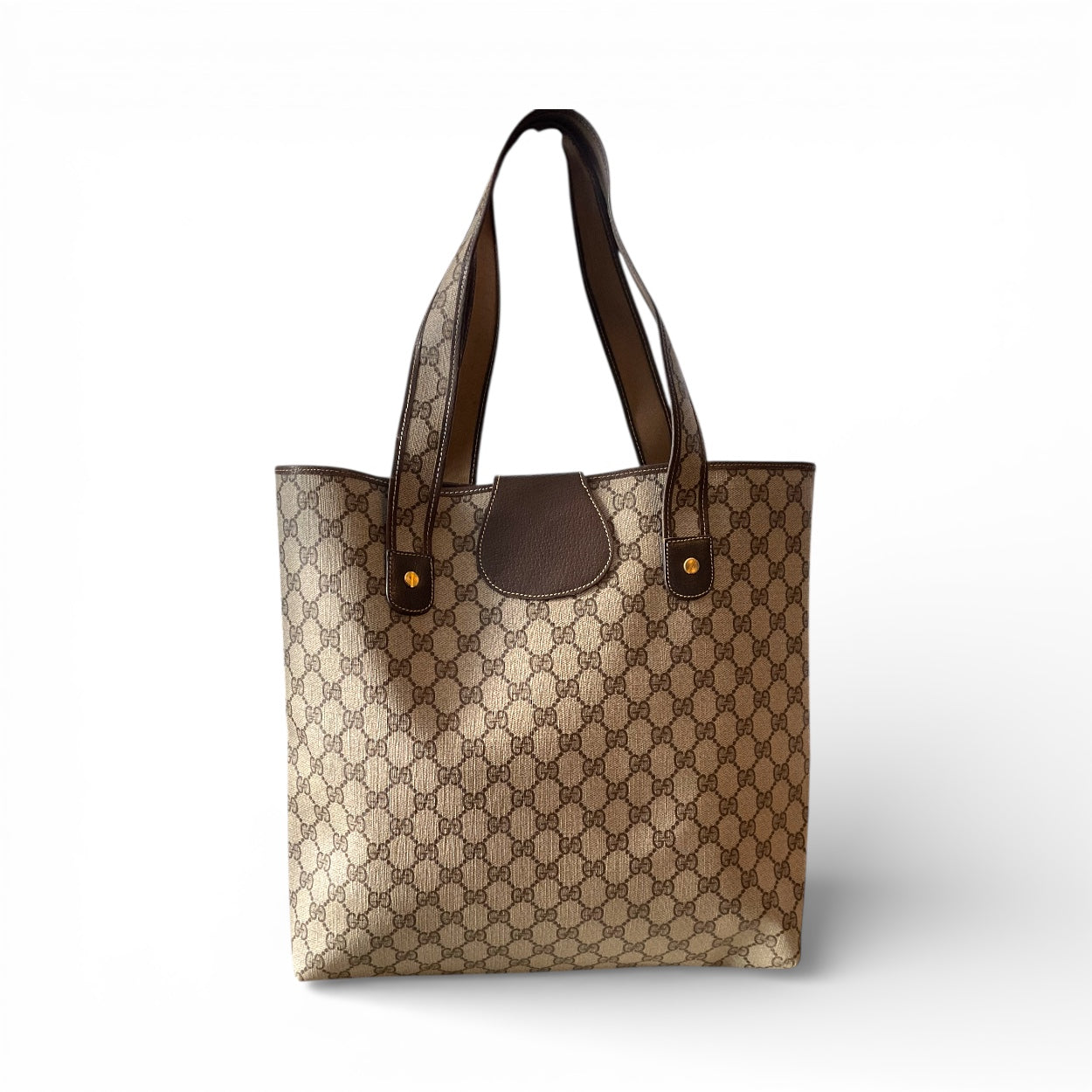 Vintage Gucci Coated Canvas Tote