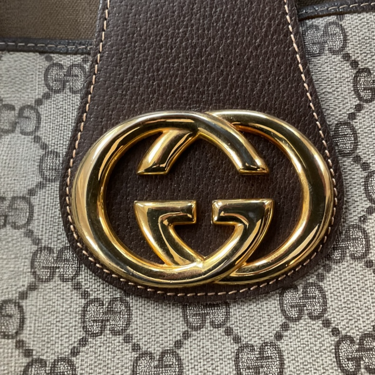 Vintage Gucci Coated Canvas Tote