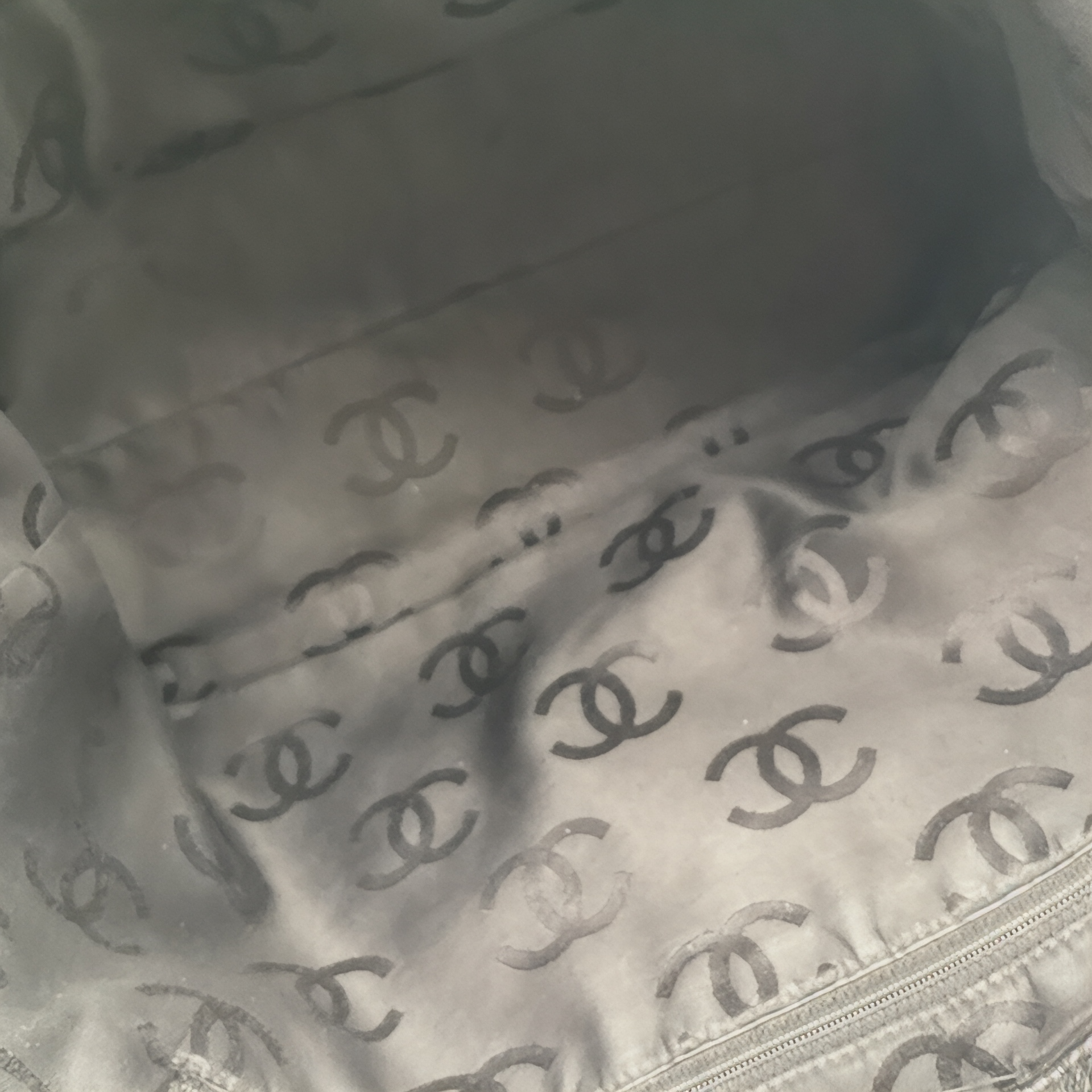 Authentic, Pre-owned Chanel Leather & Wooden Chain Handle Tote Bag