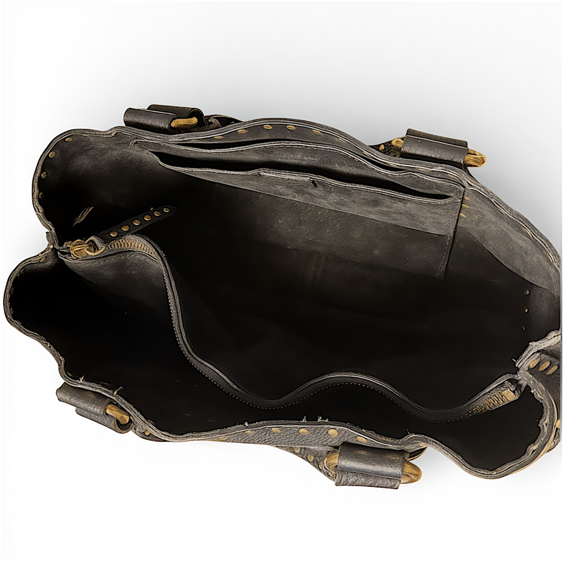 Vintage Celine Studded Boogie Bag, Black