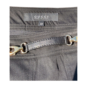 Gucci Pleated Mini Skirt, Black Size  42
