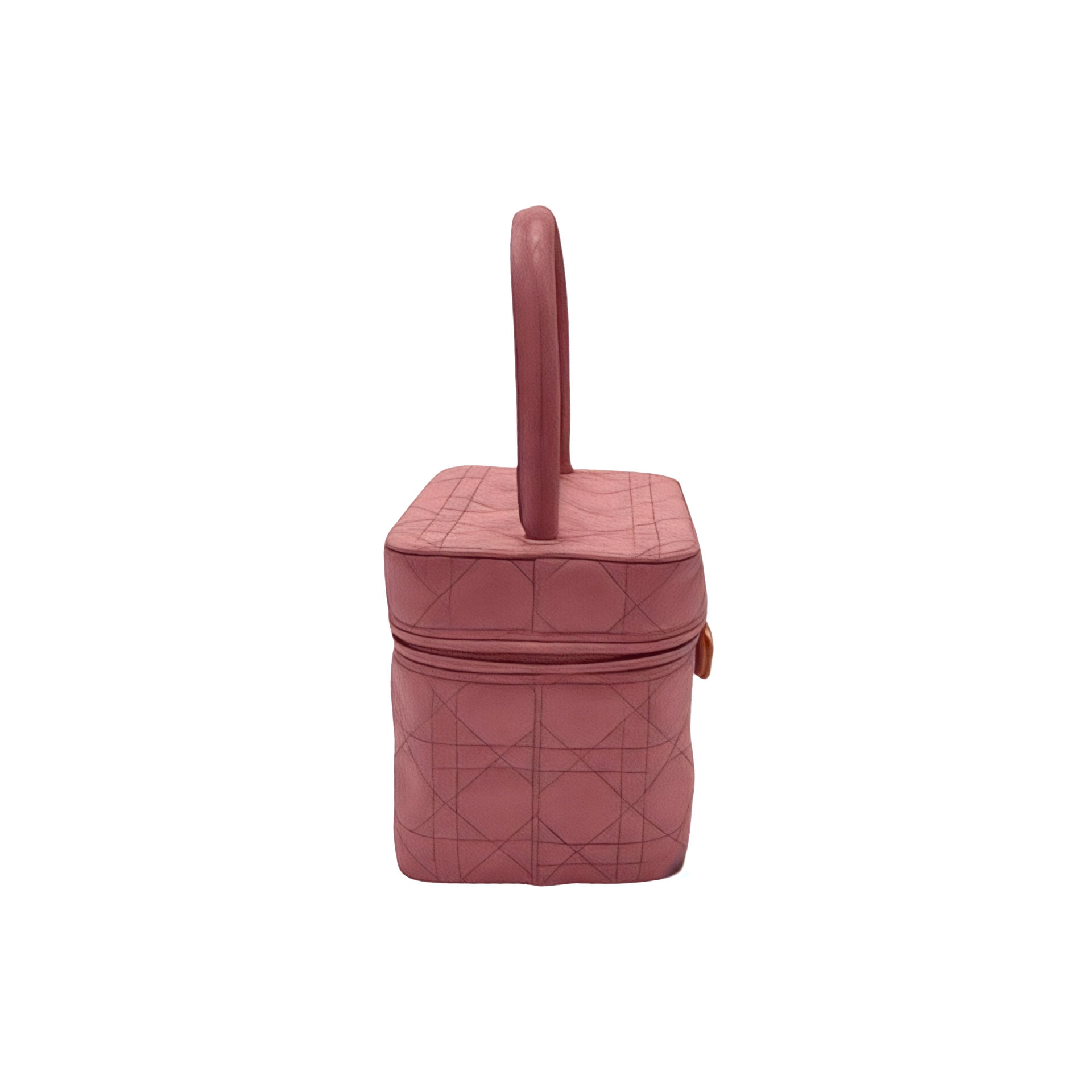 Christian Dior Vintage Lady Dior Cannage Kosmetiktasche, Rosa