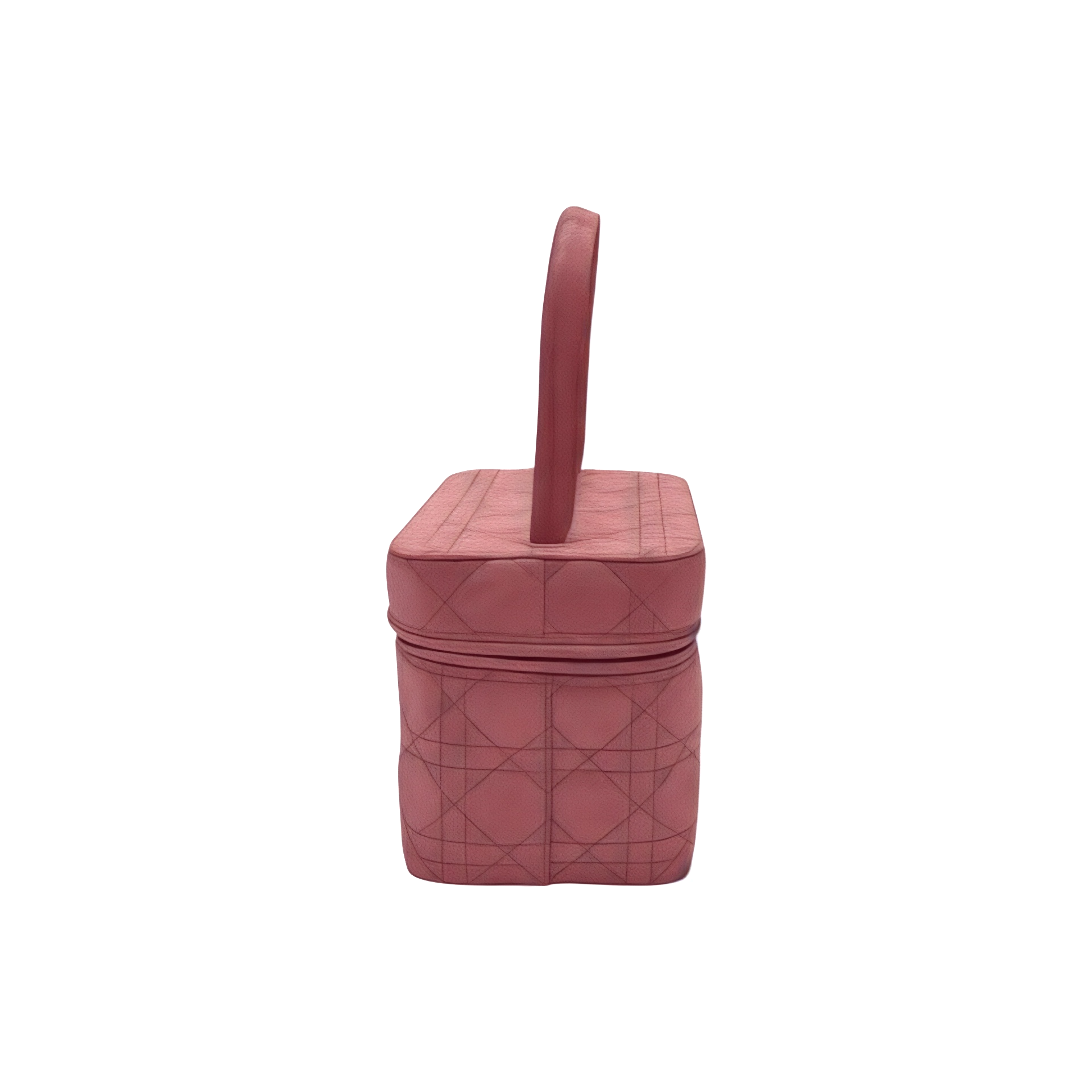 Christian Dior Vintage Lady Dior Cannage Kosmetiktasche, Rosa