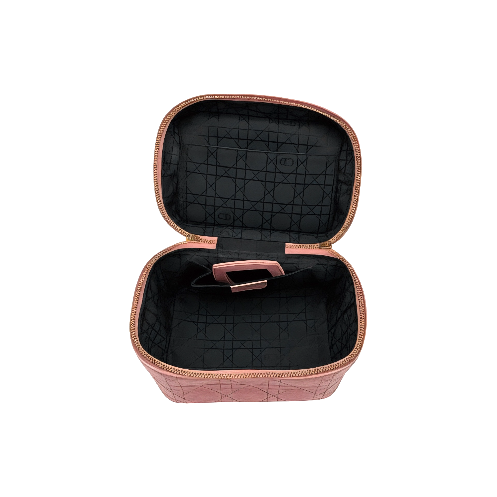 Christian Dior Vintage Lady Dior Cannage Kosmetiktasche, Rosa
