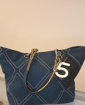 Chanel  #5 Cruise Rope Tote Bag, Blue