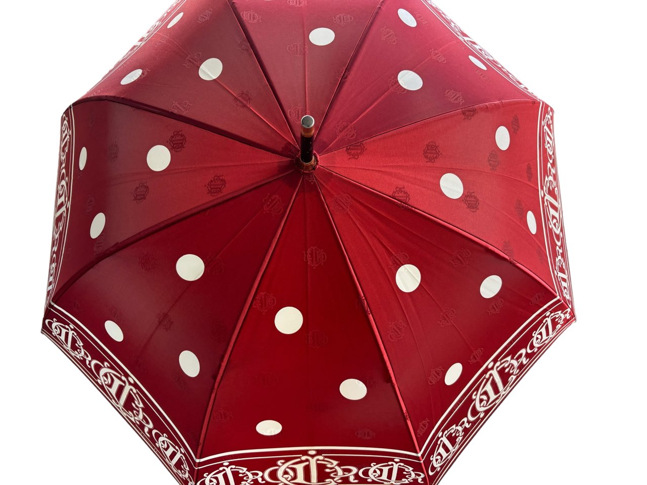 Christian Dior polka dot monogram umbrella