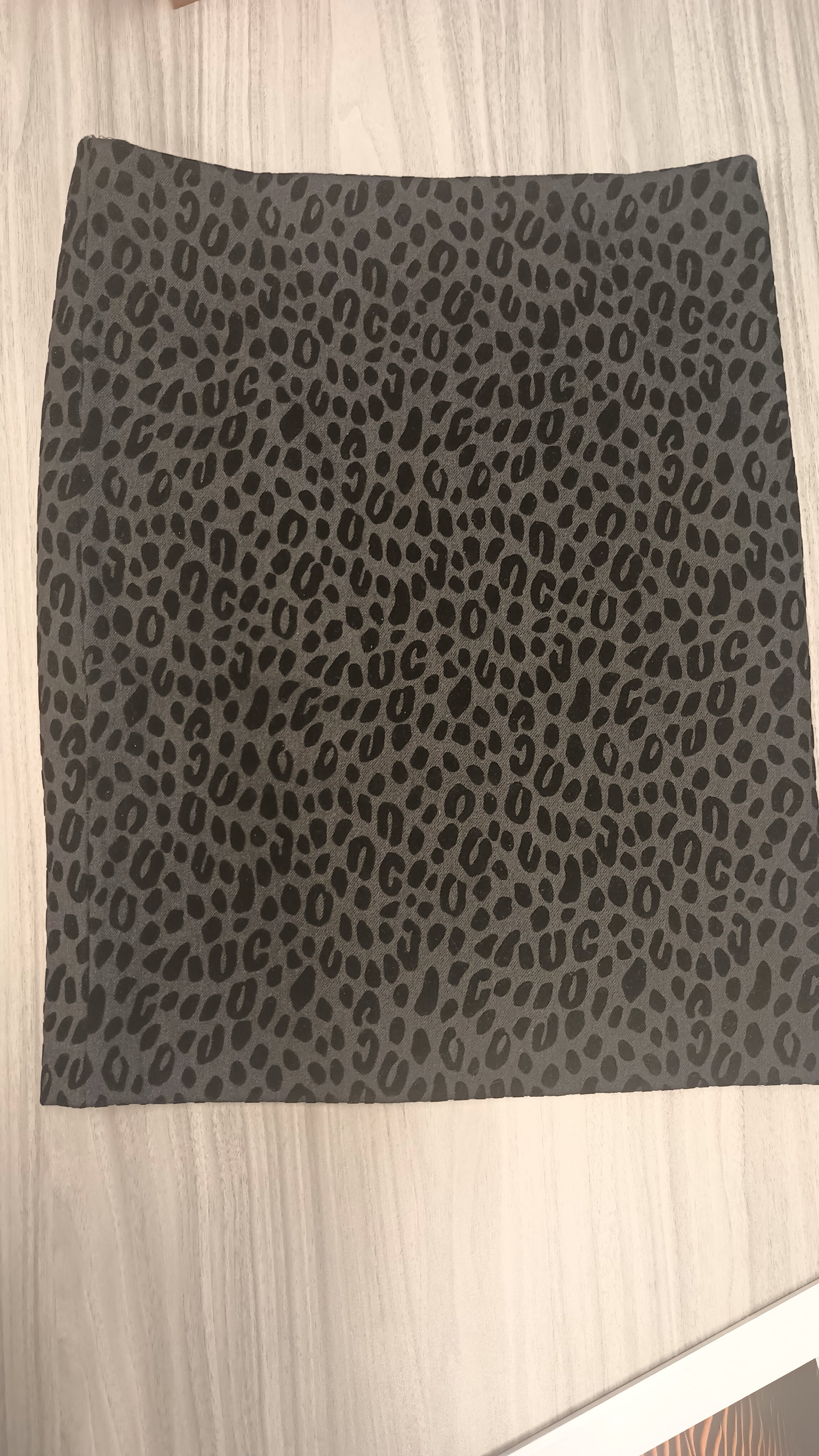 Versace velvet cheetah print pencil skirt