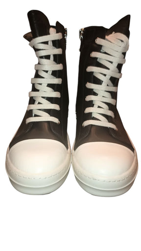 Men's Rick Owens Mountain Leather Sneakers, IT 42/ US 9