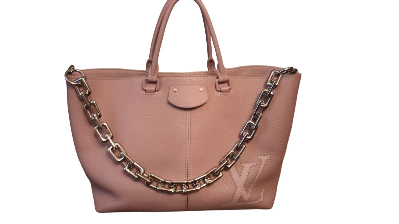 Louis Vuitton Taurillon Pernelle Tote Bag in Pink