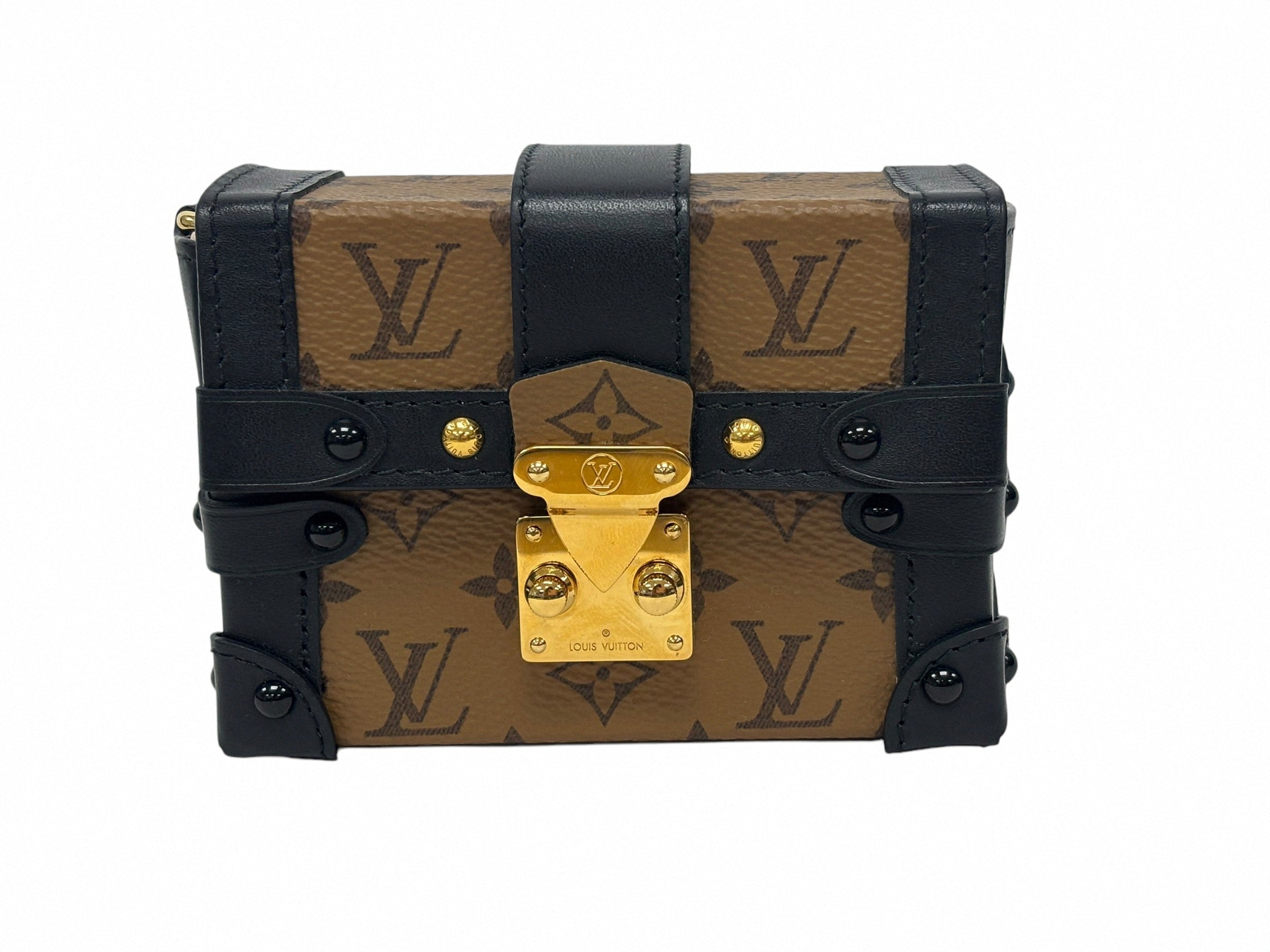 Louis Vuitton Monogram Reverse  Essential Trunk  Bag Charm/ Wristlet