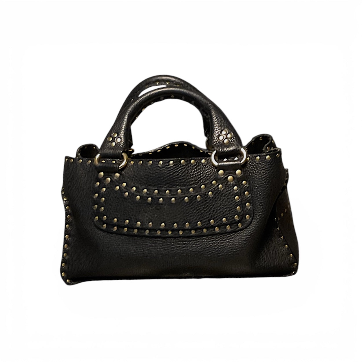 Vintage Celine Studded Boogie Bag, Black