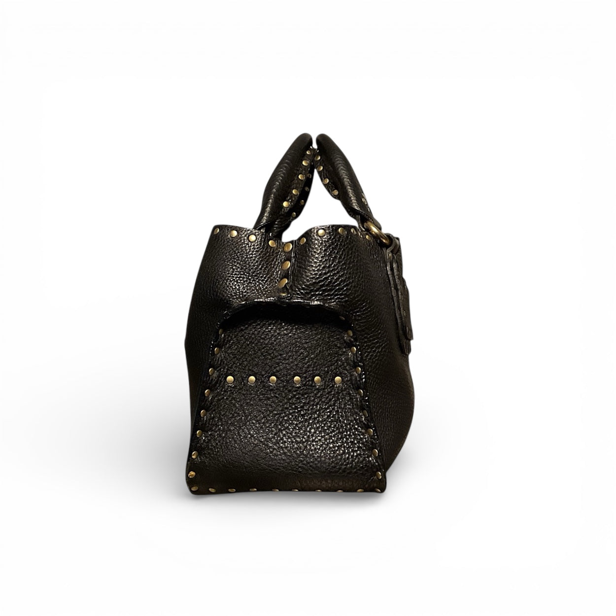 Vintage Celine Studded Boogie Bag, Black