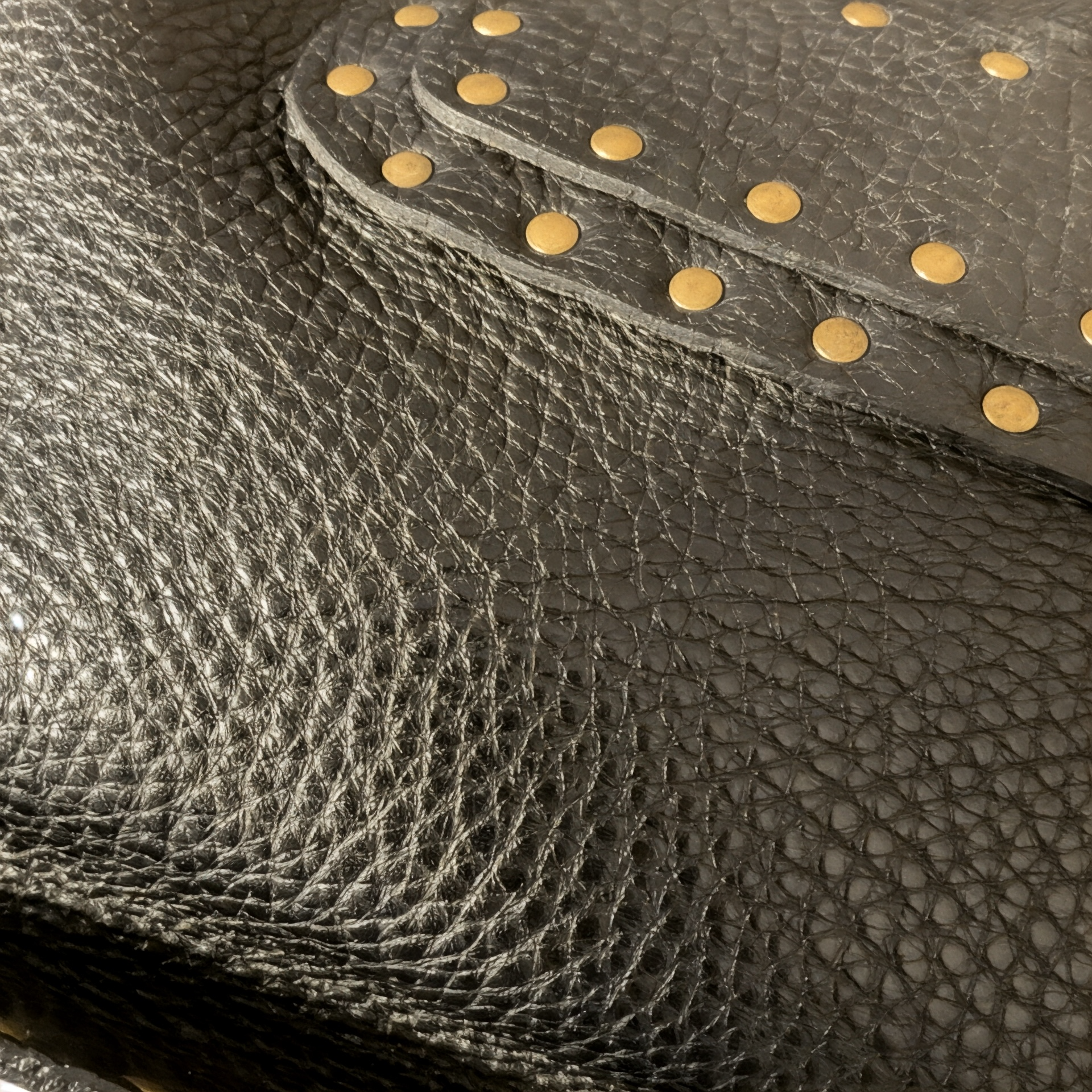 Vintage Celine Studded Boogie Bag, Black