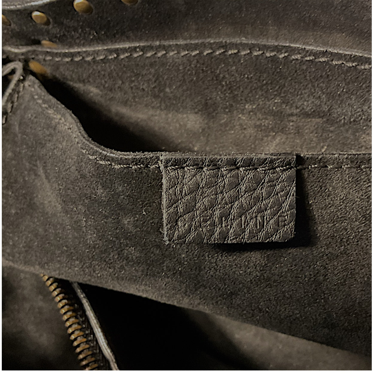 Vintage Celine Studded Boogie Bag, Black