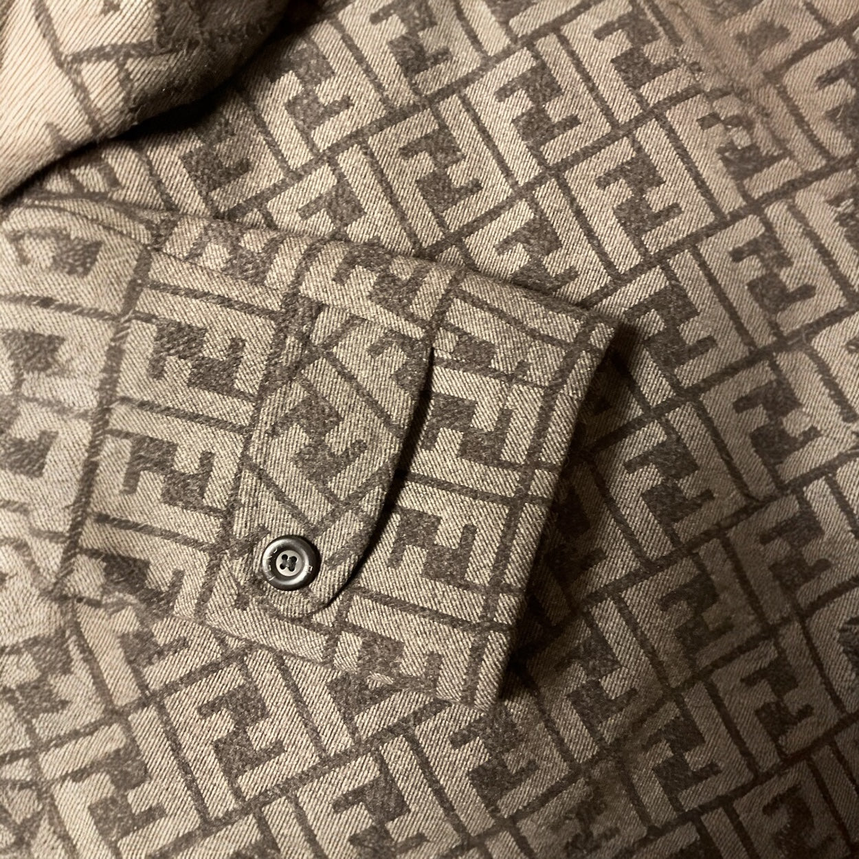 Vintage Fendi Monogram Wool Coat