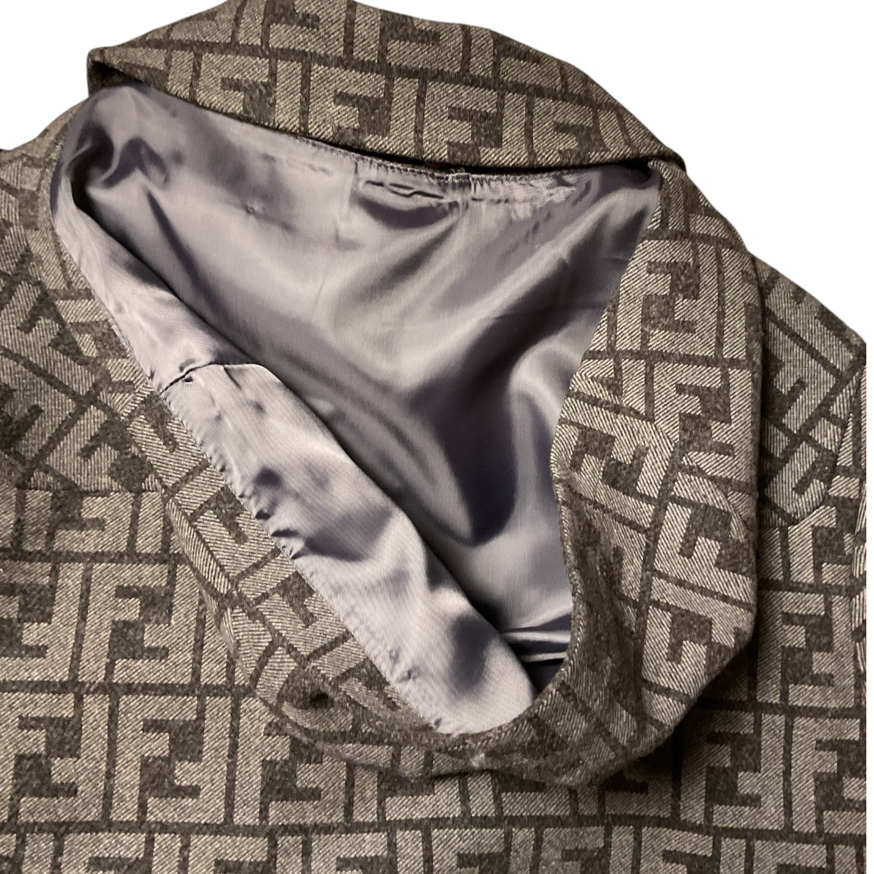 Vintage Fendi Monogram Wool Coat