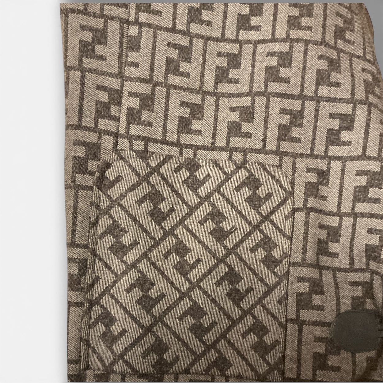 Vintage Fendi Monogram Wool Coat