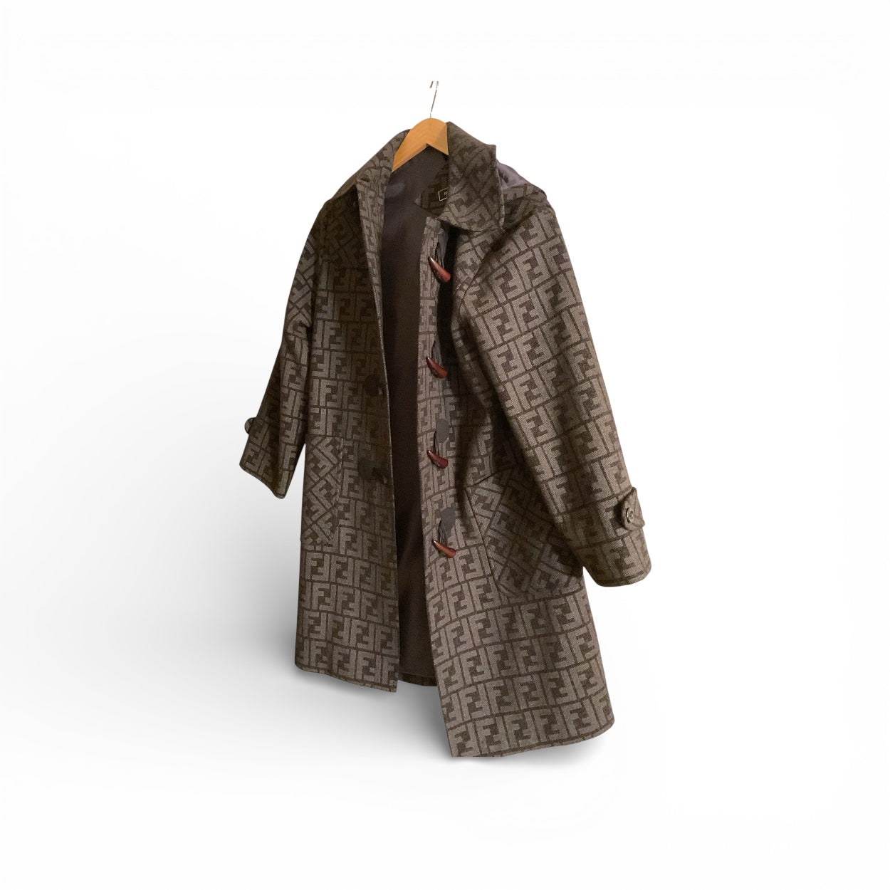 Vintage Fendi Monogram Wool Coat