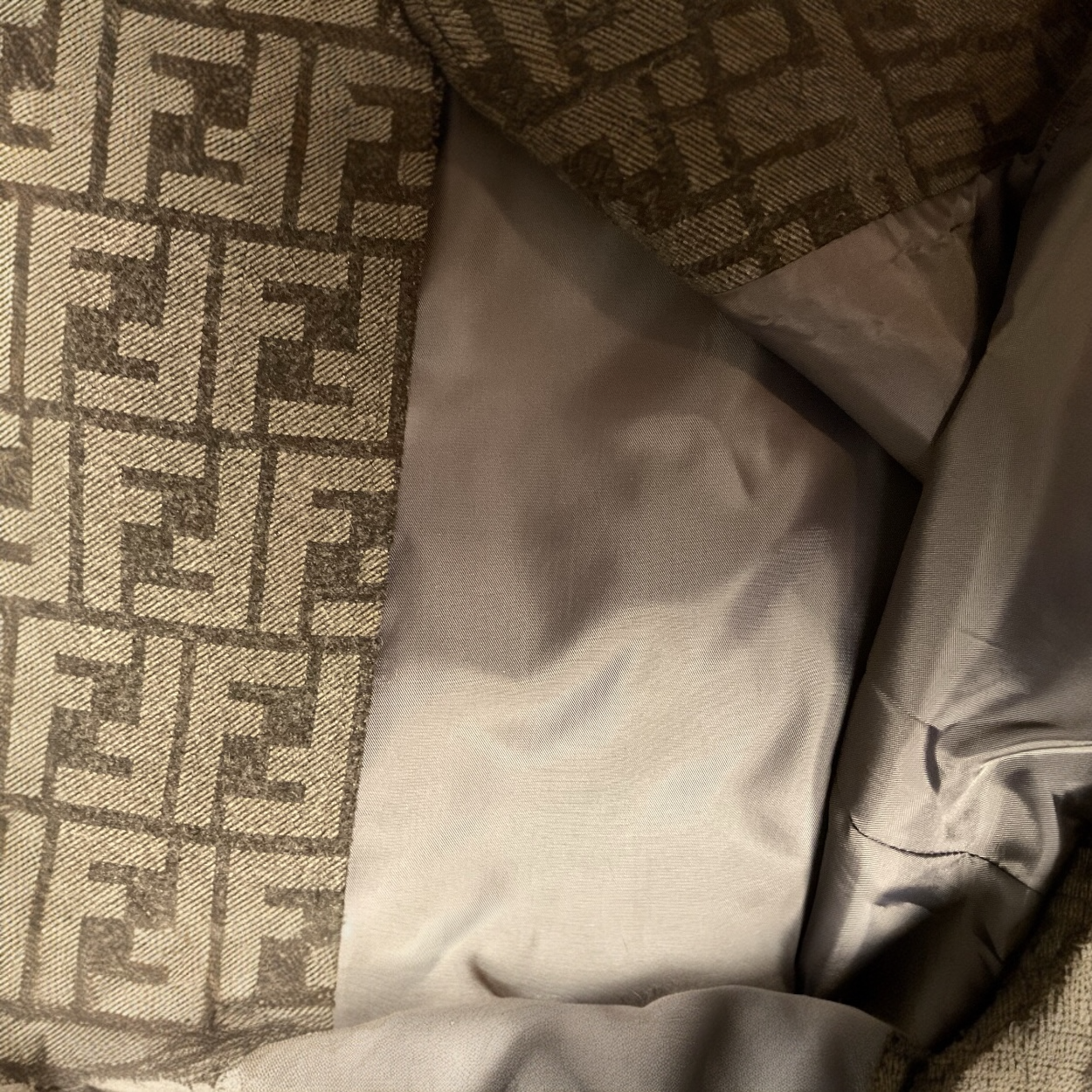 Vintage Fendi Monogram Wool Coat