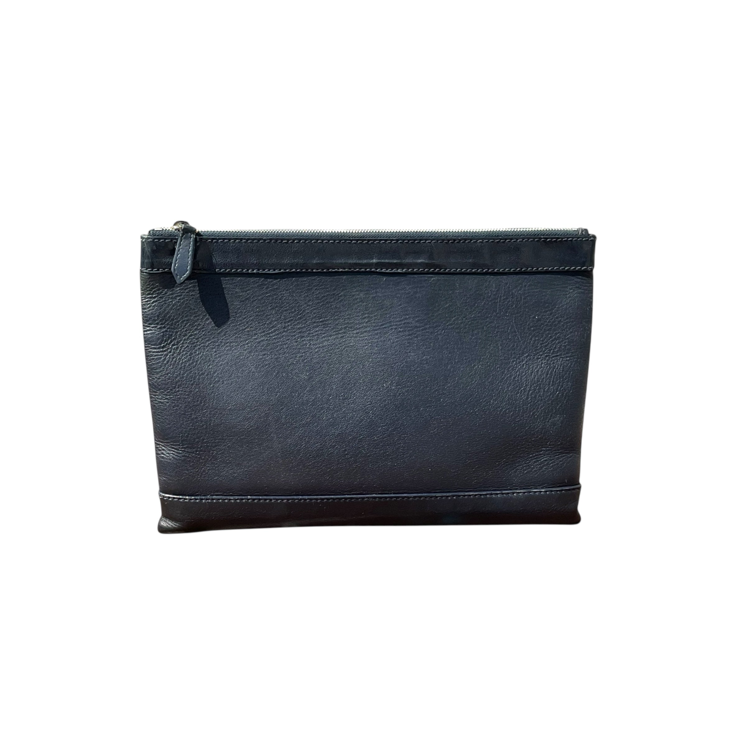 Authentic, Pre-owned Balenciaga Unisex Leather Clutch Bag, Black