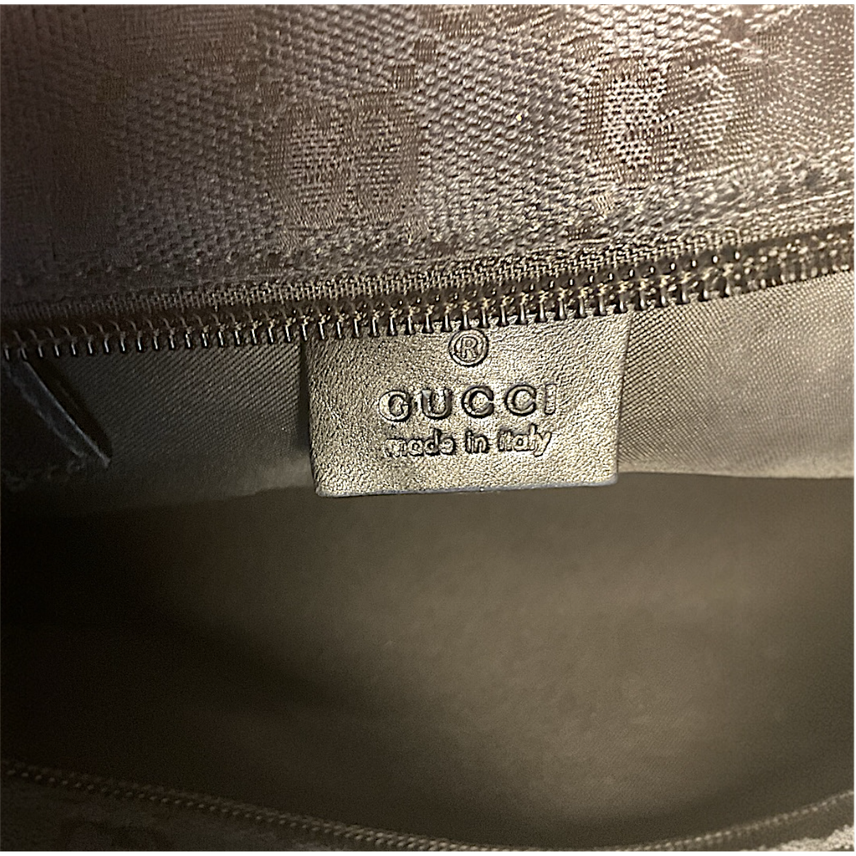 Gucci Vintage Monogram Tote, Black