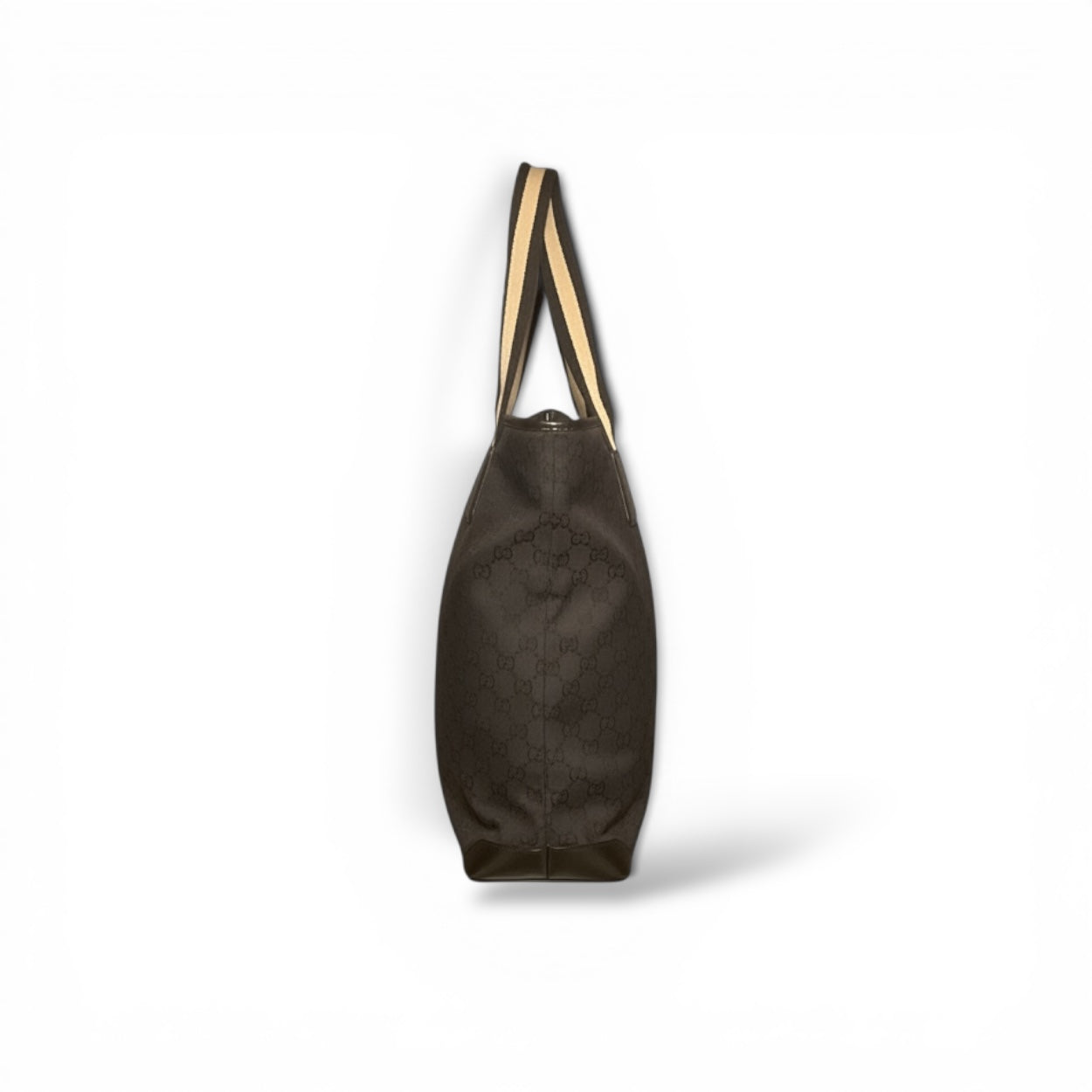 Gucci Vintage Monogram Tote, Black