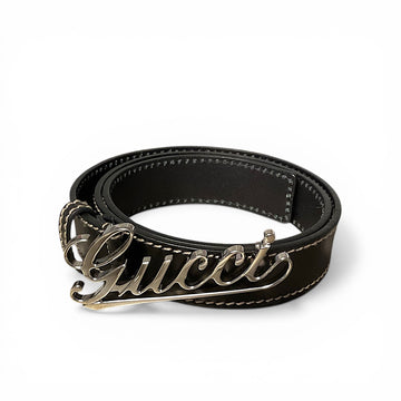 Gucci Vintage Name Belt, 43”, Unisex