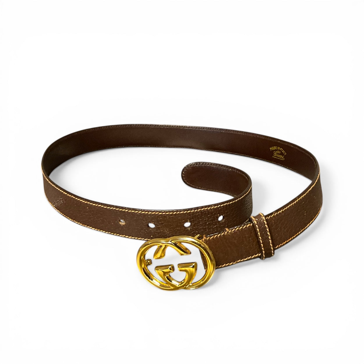 Gucci Vintage Interlocking "GG" Belt, 28"