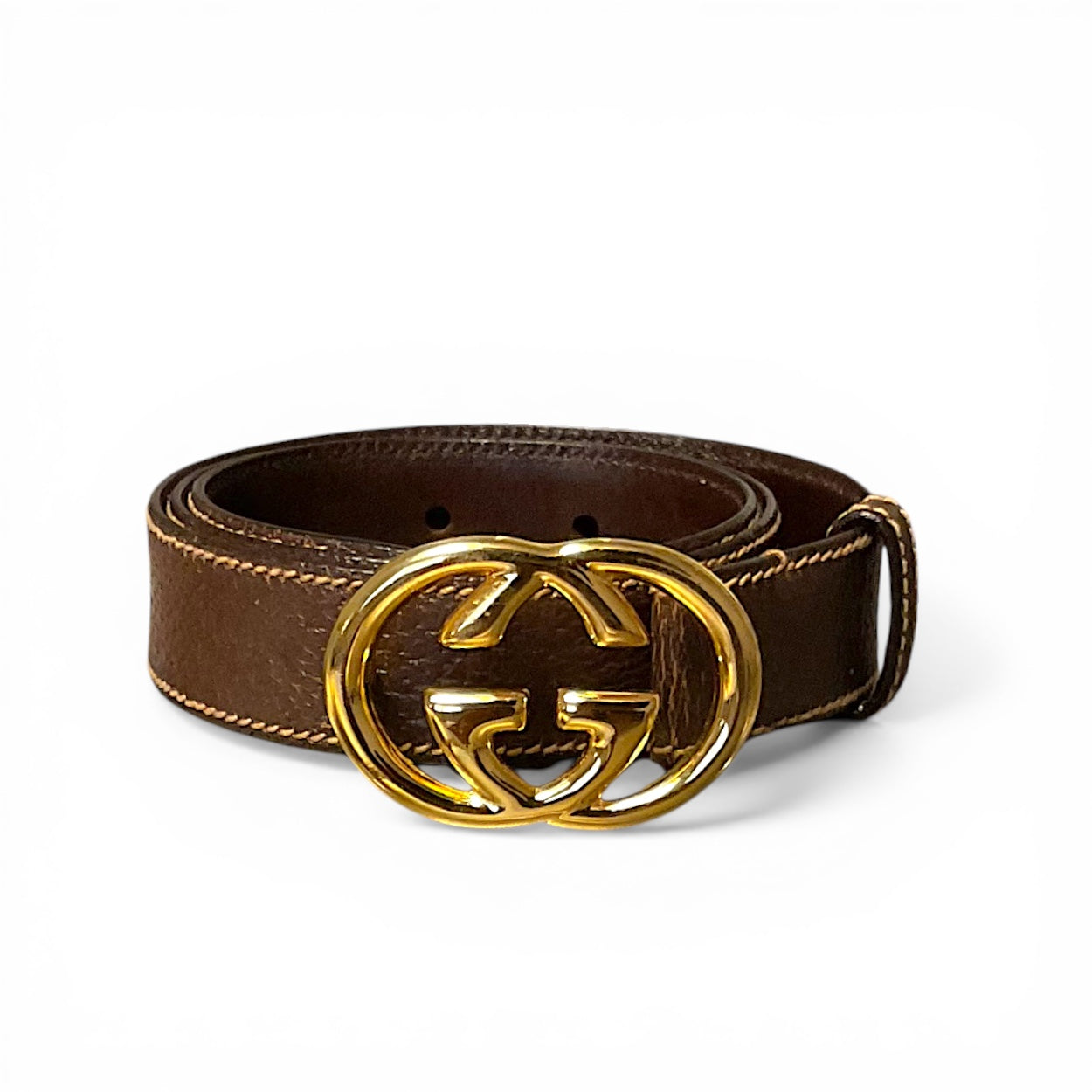 Gucci Vintage Interlocking "GG" Belt, 28"