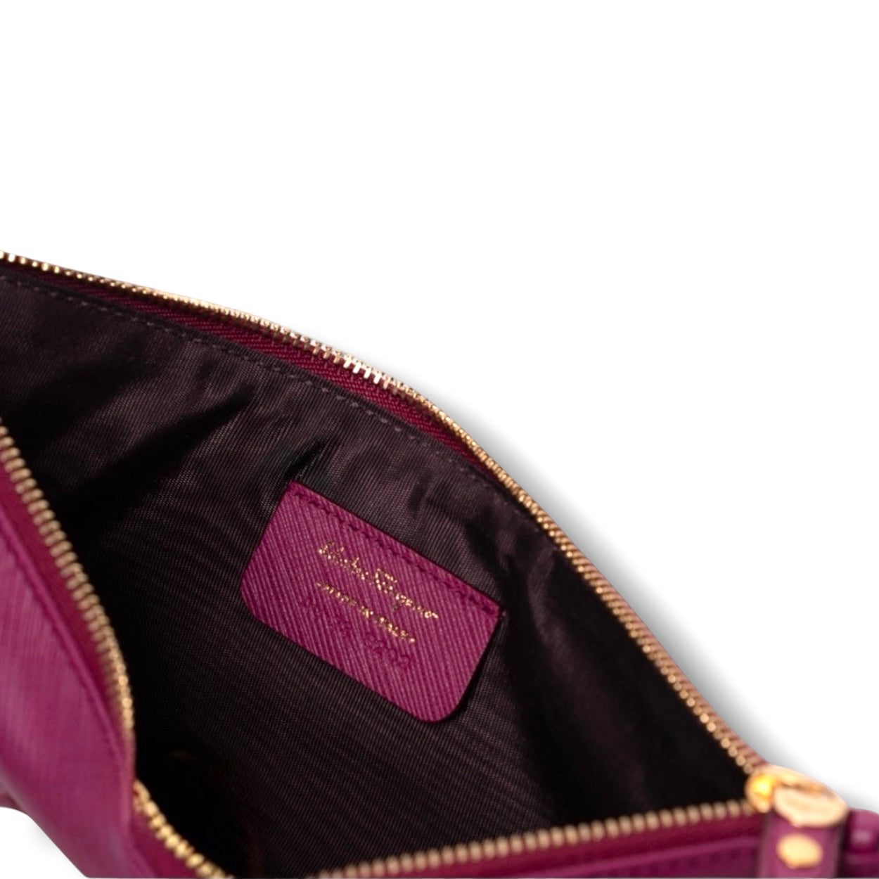Bolso de mano de piel Salvatore Ferragamo, color fucsia