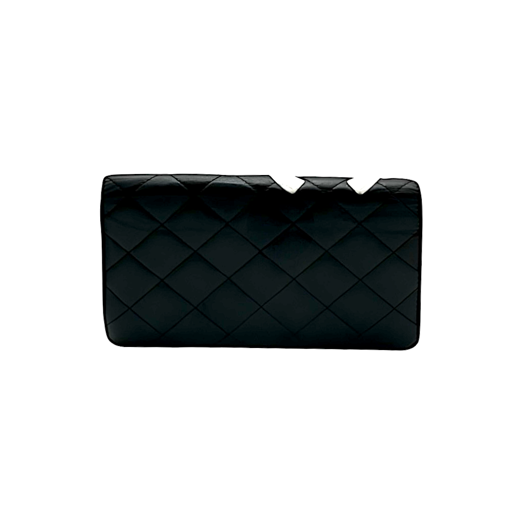 Chanel Cambon Yen Geldbörse, Schwarz
