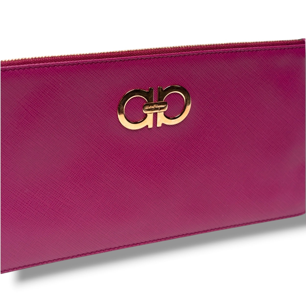 Bolso de mano de piel Salvatore Ferragamo, color fucsia