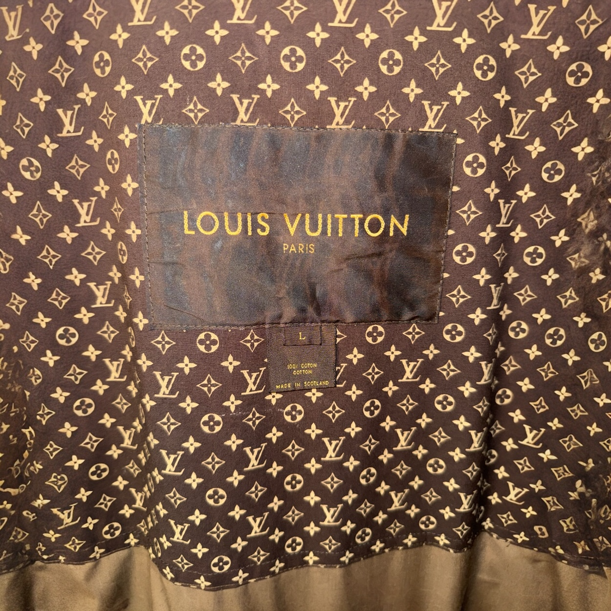 Louis Vuitton Rare, Vintage Monogram Mackintosh Trench Coat, Large