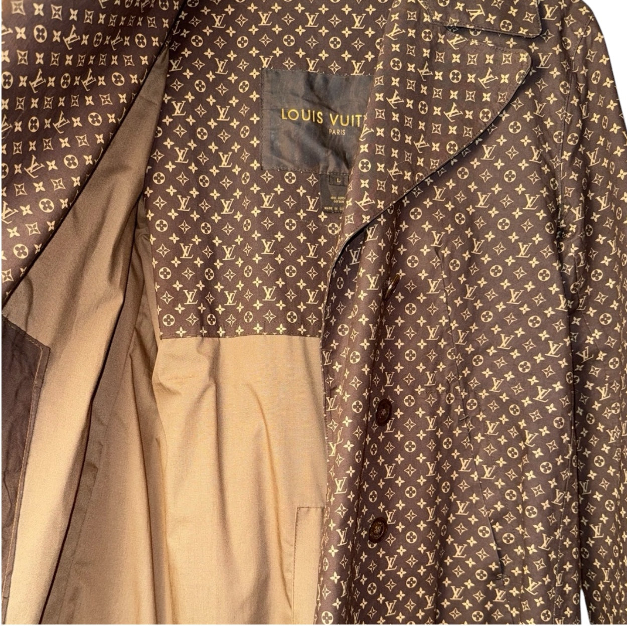 Louis Vuitton Rare, Vintage Monogram Mackintosh Trench Coat, Large