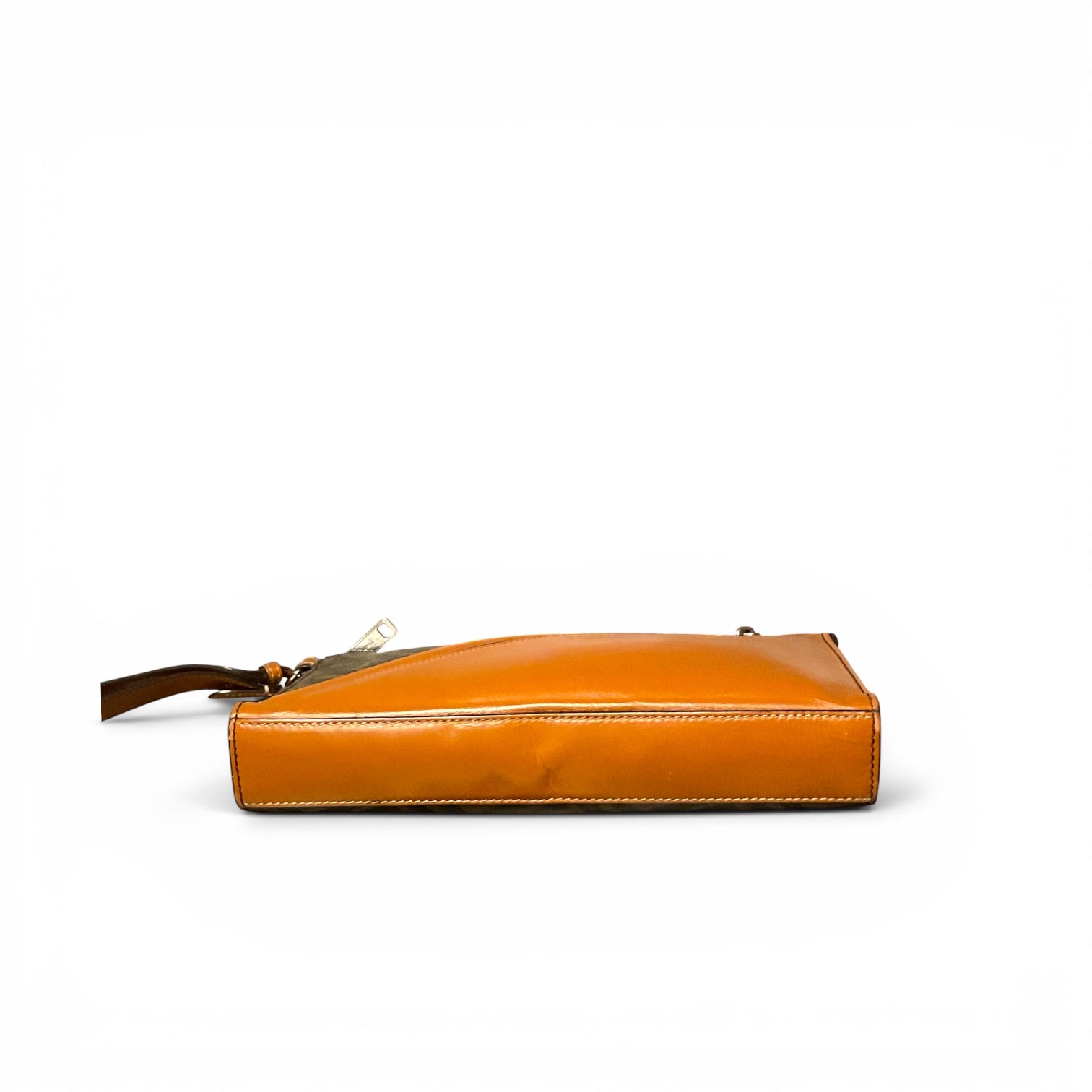 Fendi Zucca Diagonal Flat Slim Clutch Bag, Unisex