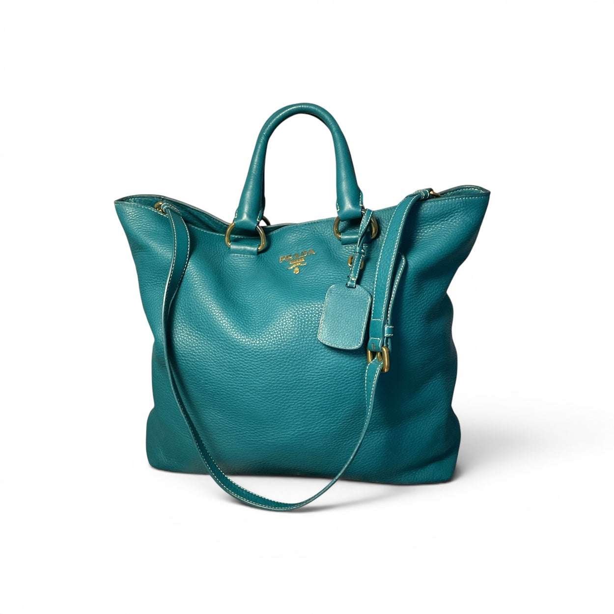 Prada Vitello Daino Large Shopper Tote