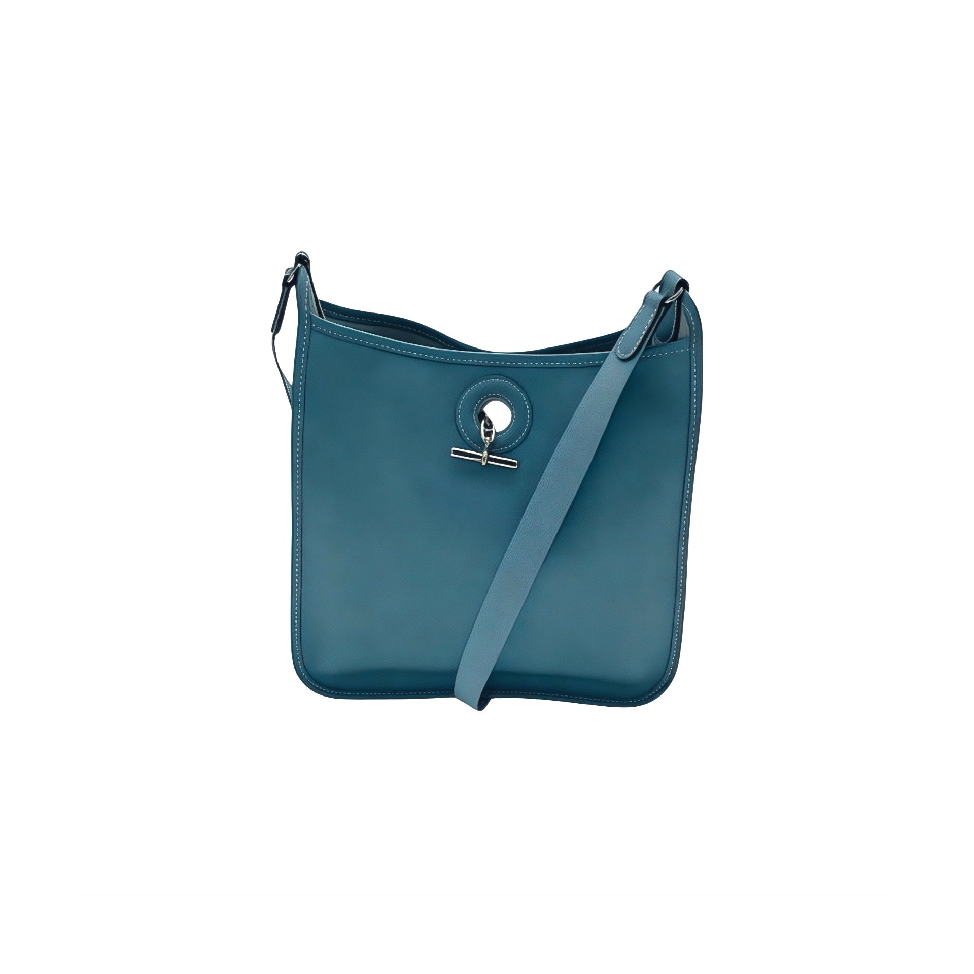 Hermes Vintage "Blue Jean" Vespa-Tasche aus Epson-Leder
