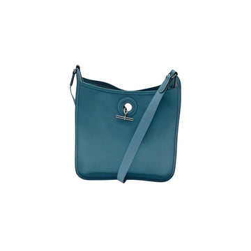 Hermes Vintage "Blue Jean" Vespa-Tasche aus Epson-Leder