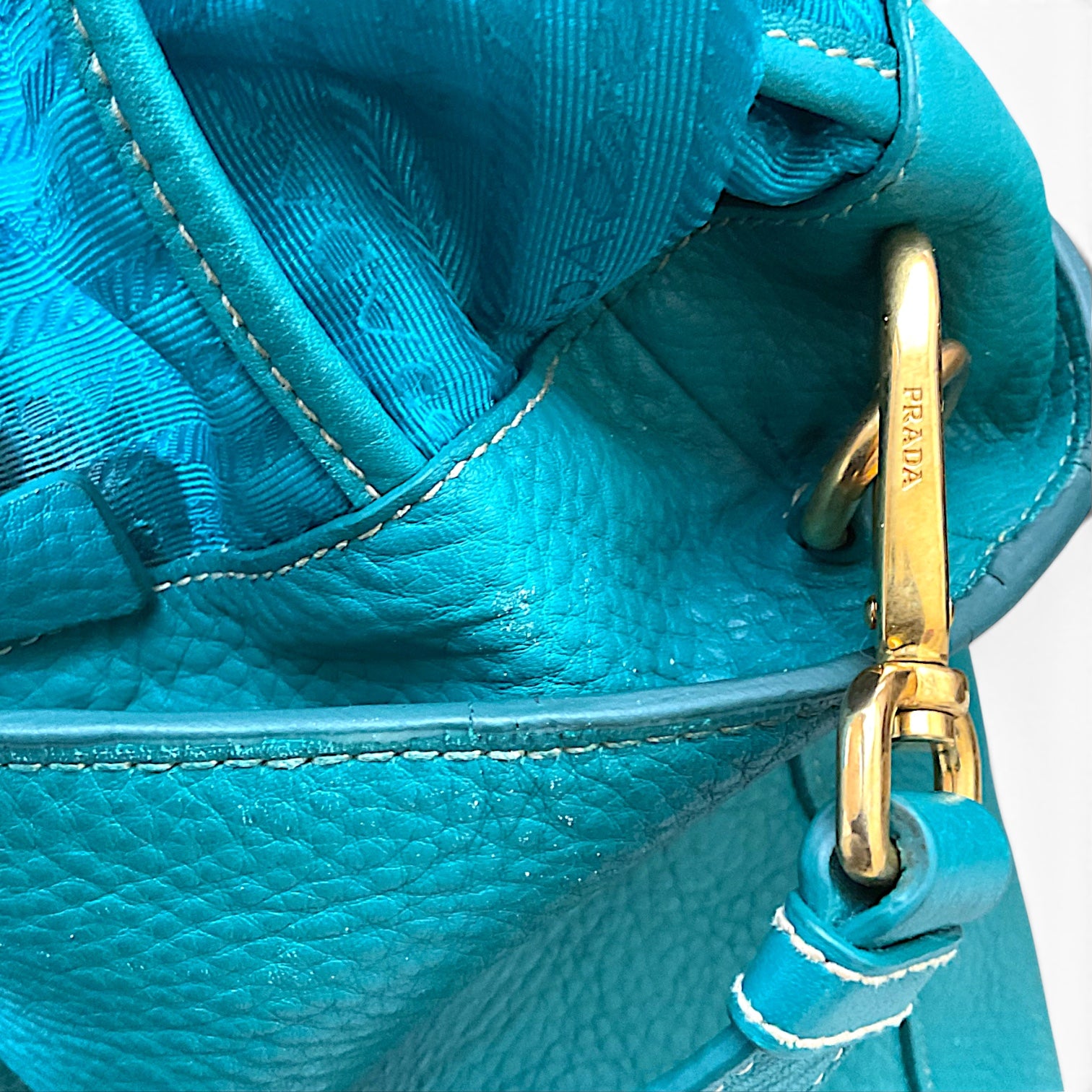 Prada Vitello Daino Large Shopper Tote