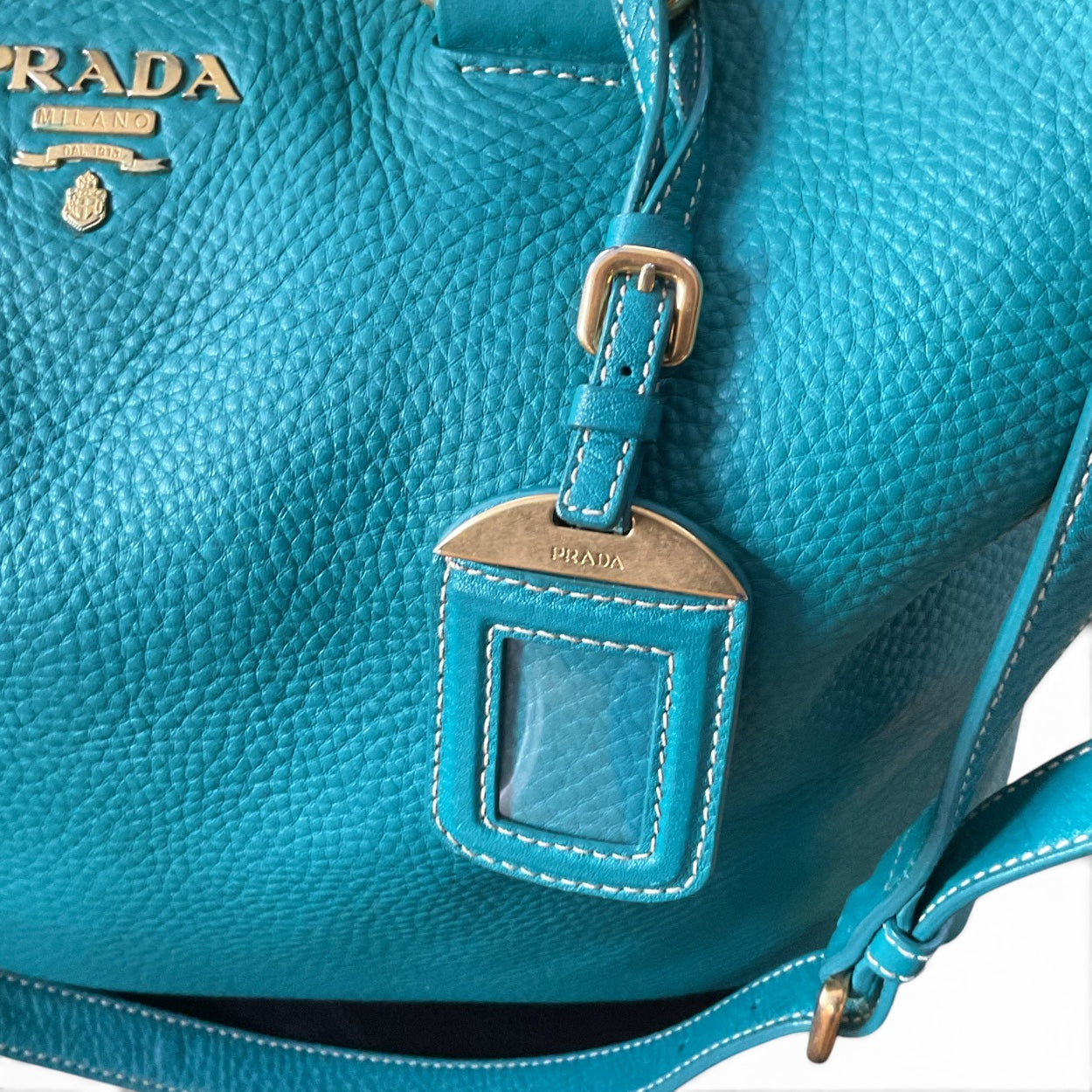 Prada Vitello Daino Large Shopper Tote