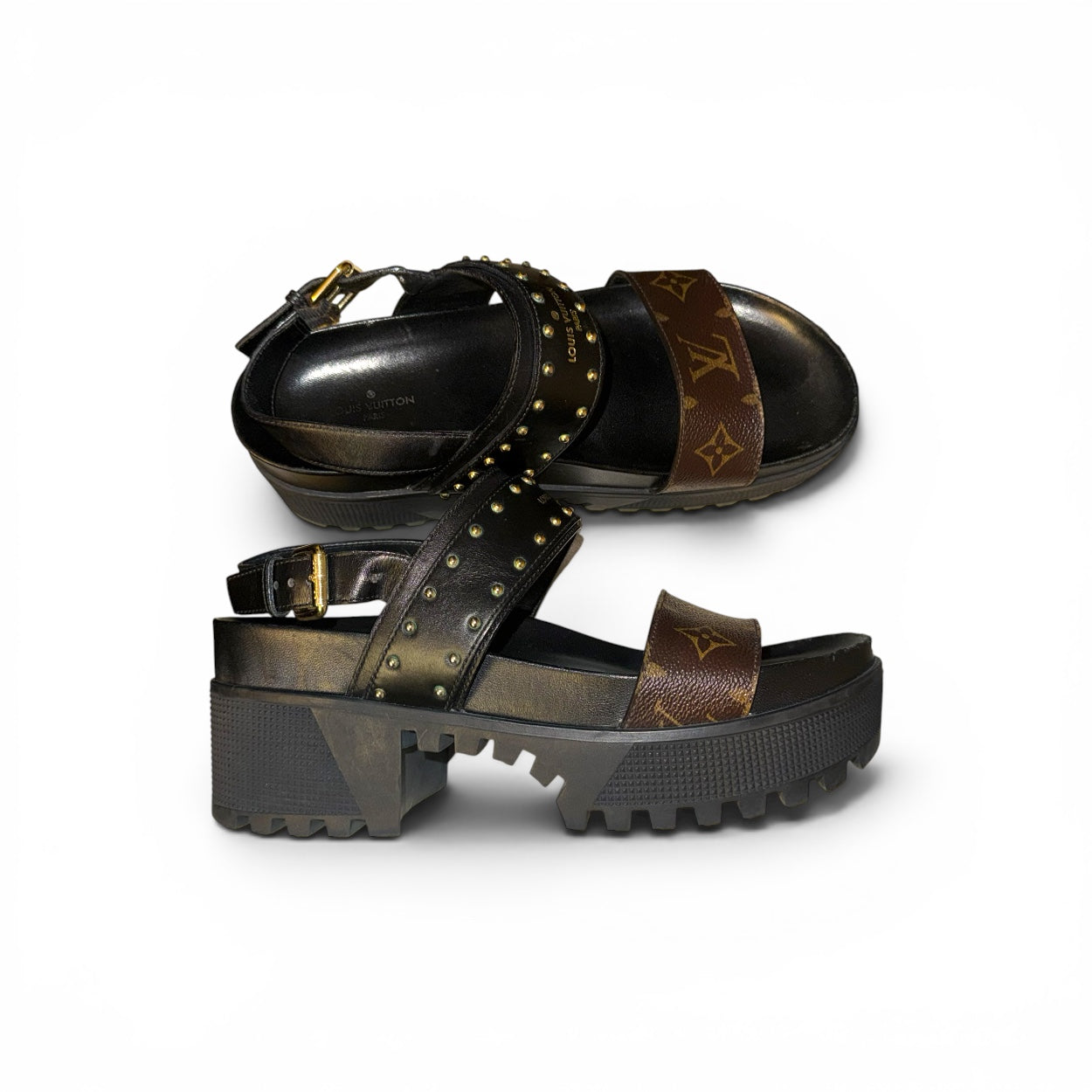 Louis Vuitton Laureate Platform Sandals, EU 38